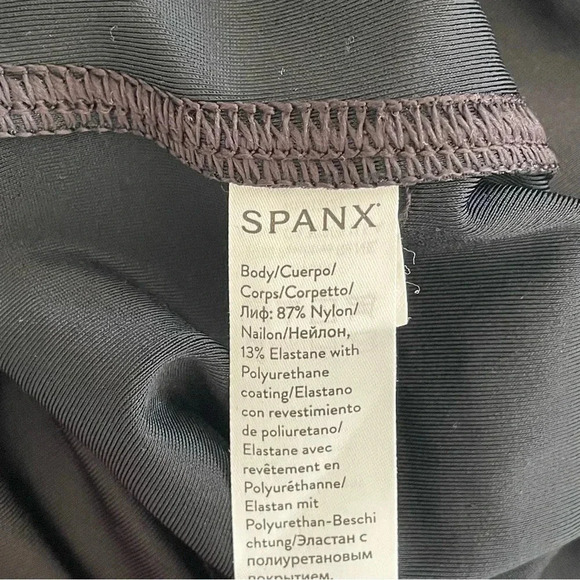 Spanx Faux Leather Shaping Black Pull On Leggings Women Size S - Picture 7 of 7